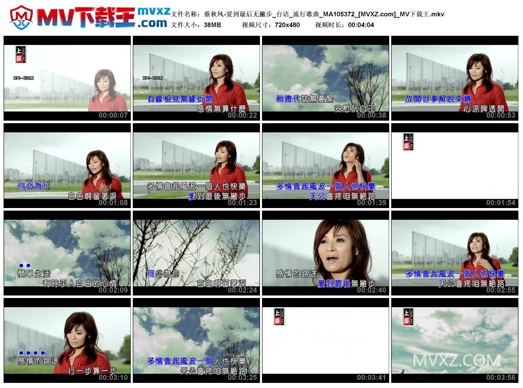 蔡秋凤-爱到最后无撇步_台语_流行歌曲_MA105372